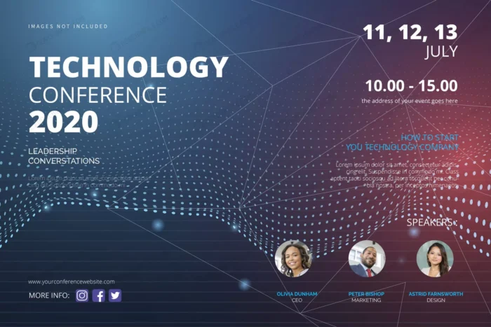 technology conference flyer template crc85e432b3 size12.37mb - title:بنر وکتور کنفرانس - اورچین فایل - format:EPS - وکتور - sku:crc85e432b3 - keywords:بنر وکتور کنفرانس, وکتور, بنر, بنر کنفرانس, فایل تکی p_id:95133