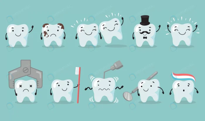 teeth care set crc98426b7f size1.32mb - title:مجموعه وکتور دندان - اورچین فایل - format:EPS - وکتور - sku:crc98426b7f - keywords: p_id:78323
