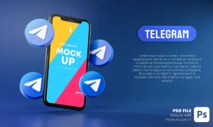 telegram icons around smartphone app mockup 3d crcd4af6244 size52.79mb - title:Home - اورچین فایل - format: - sku: - keywords: p_id:18