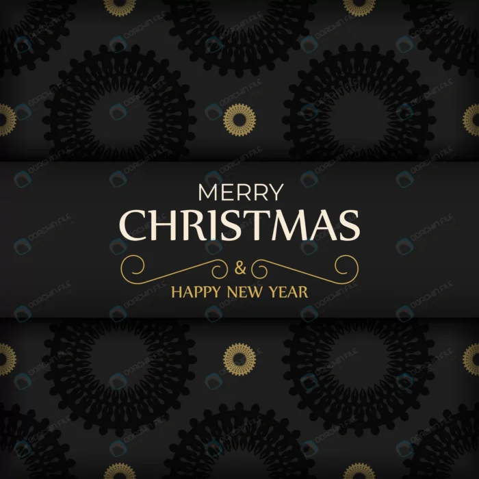 template greeting brochure merry christmas black crc75aa2911 size3.54mb 1 - title:بروشور با موضوع تبریک سال نو - اورچین فایل - format:EPS - وکتور - sku:crc75aa2911 - keywords: p_id:43945