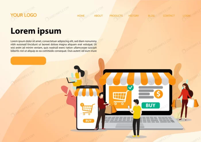 template online shopping flat illustration crc57481539 size3.47mb - title:صفحه فرود خرید آنلاین - اورچین فایل - format:EPS - وکتور - sku:crc57481539 - keywords:صفحه فرود خرید آنلاین p_id:103463