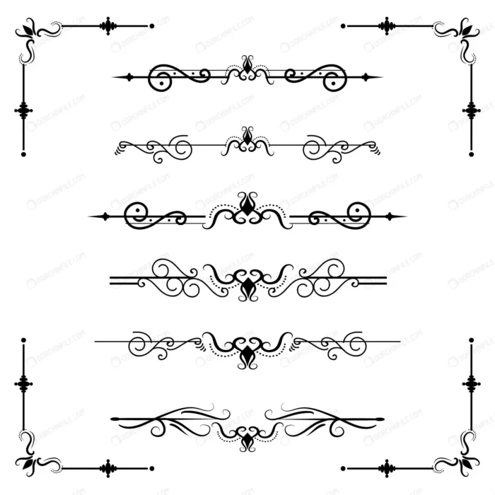 text separator decoratice divider book typography crce3dcefae size0.93mb - title:وکتور گوشه و جدا کننده متن - اورچین فایل - format:EPS - وکتور - sku:crce3dcefae - keywords: p_id:96949
