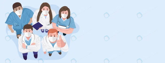 thank you doctors nurses concept top view medical crc2ba5580a size597.42kb - title:بنر وکتور کادر پزشکی از نمای تاپ - اورچین فایل - format:EPS - وکتور - sku:crc2ba5580a - keywords: p_id:46471