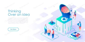 thinking idea isometric landing page template crc311603cc size3.19mb - title:Home - اورچین فایل - format: - sku: - keywords: p_id:18