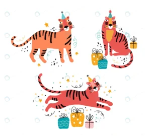 tiger flat illustration with greeting typography b rnd261 frp8934250 - title:Home - اورچین فایل - format: - sku: - keywords: p_id:18