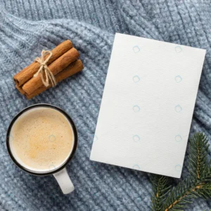 top view blank card sweater with cup coffee cinna crc3f2b89de size3.06mb - title:Home - اورچین فایل - format: - sku: - keywords: p_id:18