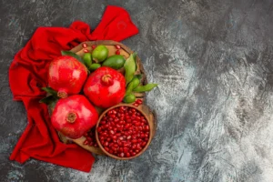 top view pomegranates three pomegranate pomegrana crc6f17ed35 size13.03mb 5600x3733 - title:Home - اورچین فایل - format: - sku: - keywords: p_id:18