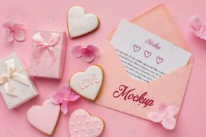 top view valentine s day cookies with mock up let crc11167330 size69.31mb 1 - title:Home - اورچین فایل - format: - sku: - keywords: p_id:18