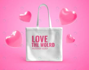 tote bag with heart balloon mockup crc631b1248 size57.73mb - title:Home - اورچین فایل - format: - sku: - keywords: p_id:18