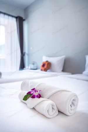 towel with orchid bed decoration bedroom interior crccb671ad3 size26.92mb 5471x8206 - title:Home - اورچین فایل - format: - sku: - keywords: p_id:18