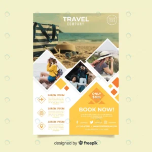 travel flyer template with photo rnd235 frp5441923 - title:Home - اورچین فایل - format: - sku: - keywords: p_id:18