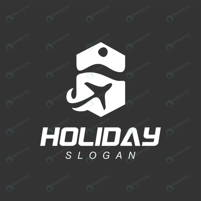 travel logo silhouette logotype rnd543 frp24650047 - title:لوگو وکتور گردشگری با پس زمینه مشکی - اورچین فایل - format:EPS - وکتور - sku:frp24650047 - keywords: p_id:72937