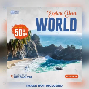 travel social media post banner template rnd318 frp24860234 - title:Home - اورچین فایل - format: - sku: - keywords: p_id:18