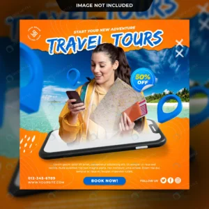 travel tours agency social media post template rnd555 frp16520274 - title:Home - اورچین فایل - format: - sku: - keywords: p_id:18