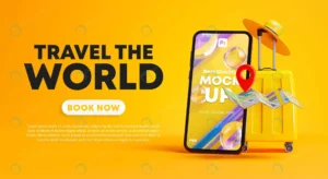 travel world campaign poster banner design phone m rnd591 frp15739887 - title:Home - اورچین فایل - format: - sku: - keywords: p_id:18