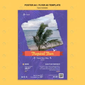 tropical destination poster template rnd937 frp29804420 - title:Home - اورچین فایل - format: - sku: - keywords: p_id:18