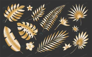 tropical leaf luxury gold silhouette set exotic s crc1a751f02 size4.70mb - title:Home - اورچین فایل - format: - sku: - keywords: p_id:18