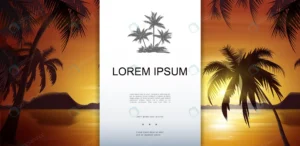 tropical nature landscape template with palm tree crc02e89827 size7.29mb - title:Home - اورچین فایل - format: - sku: - keywords: p_id:18