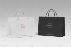 two shopping paper bag mockup crc754e541f size11.25mb - title:Home - اورچین فایل - format: - sku: - keywords: p_id:18