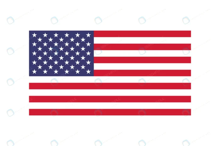 usa flag white background flat style rnd890 frp23195072 - title:وکتور پرچم ایالات متحده آمریکا - اورچین فایل - format:EPS - وکتور - sku:frp23195072 - keywords: p_id:73899
