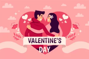 valentine s day background flat design style - title:Home - اورچین فایل - format: - sku: - keywords: p_id:18