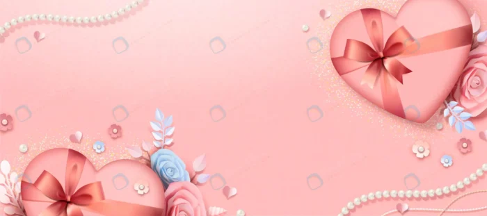 valentine s day gift box paper flowers banner des crcccc98fe7 size20.39mb 1 - title:بنر تبریک روز ولنتاین با فرمت وکتور - اورچین فایل - format:EPS - وکتور - sku:crcccc98fe7 - keywords: p_id:43092