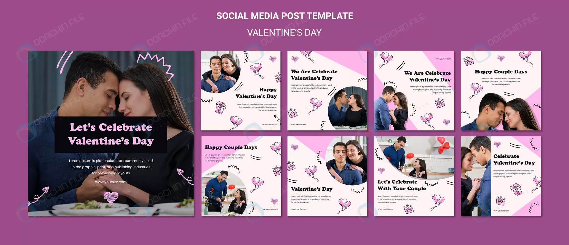 valentine s day instagram posts template.webp crc23d5e579 size156.24mb - title:تمپلیت پست اینستاگرام ویژه ولنتاین - اورچین فایل - format:PSD - فتوشاپ - sku:crc23d5e579 - keywords: p_id:45636