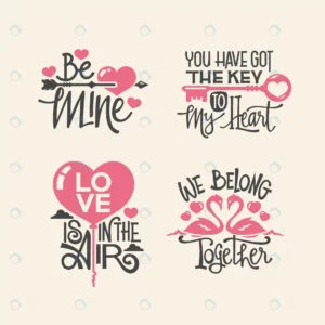 valentine s day lettering quotes collection - title:Home - اورچین فایل - format: - sku: - keywords: p_id:18