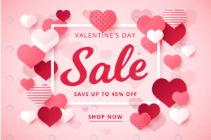 valentine s day sale flat design - title:Home - اورچین فایل - format: - sku: - keywords: p_id:18