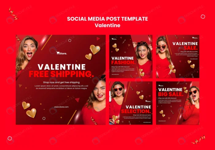 valentine s day sales social media posts 1.webp crc7e32f576 size145.26mb 1 - title:قالب لایه باز پست اینستاگرام ولنتاین - اورچین فایل - format:PSD - فتوشاپ - sku:crc7e32f576 - keywords: p_id:45654