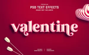 valentine s day text effect template - title:Home - اورچین فایل - format: - sku: - keywords: p_id:18