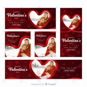 valentine s day web banners with photo 2 - title:Home - اورچین فایل - format: - sku: - keywords: p_id:18