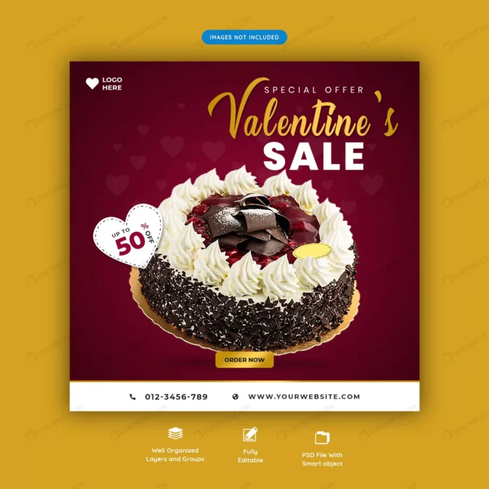 valentine s sale banner template 3 crc76d2dc96 size3.82mb - title:پست اینستاگرام فروش ویژه ولنتاین - اورچین فایل - format:PSD - فتوشاپ - sku:crc76d2dc96 - keywords: p_id:104007