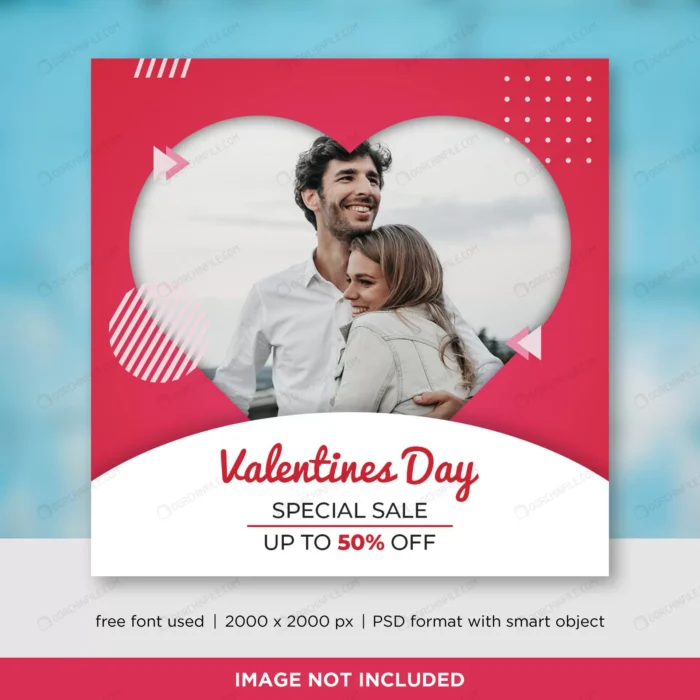 valentines day sales social media banner template crcf3121acc size3.29mb - title:قالب لایه باز پست اینستاگرام فروش ویژه ولنتاین - اورچین فایل - format:PSD - فتوشاپ - sku:crcf3121acc - keywords:قالب لایه باز پست اینستاگرام فروش ویژه ولنتاین p_id:104033