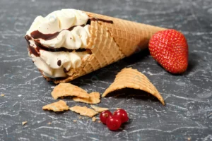 vanilla ice cream waffle cone with chocolate icin crcba383251 size5.16mb 6000x4000 - title:Home - اورچین فایل - format: - sku: - keywords: p_id:18