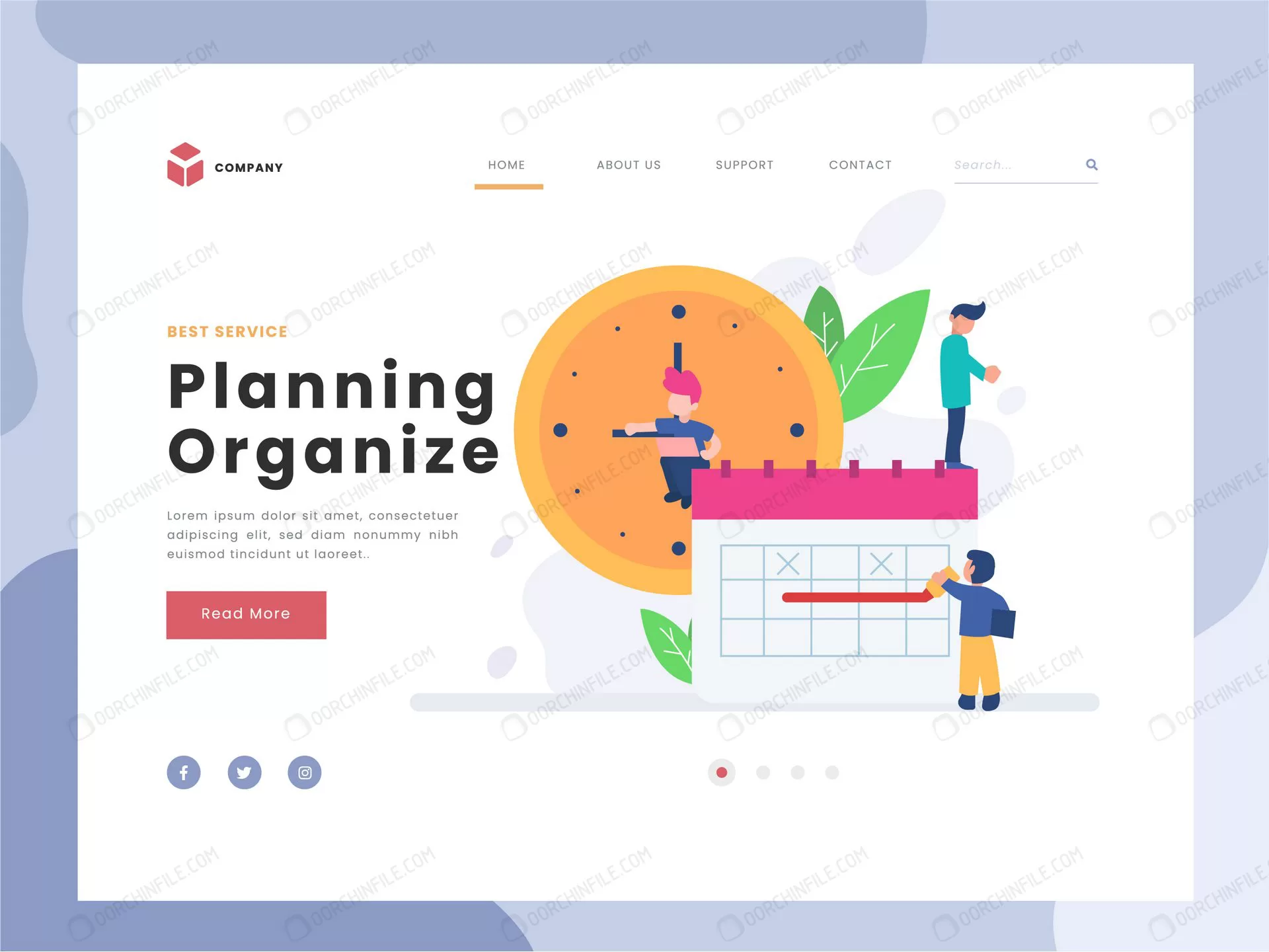 vector illustration idea concept landing page tem crcbd33e60a size0.98mb - title:Home Main - اورچین فایل - format: - sku: - keywords: p_id:18