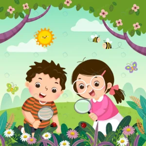 vector illustration two kids looking through magn crcb87ee178 size4.93mb - title:Home - اورچین فایل - format: - sku: - keywords: p_id:18