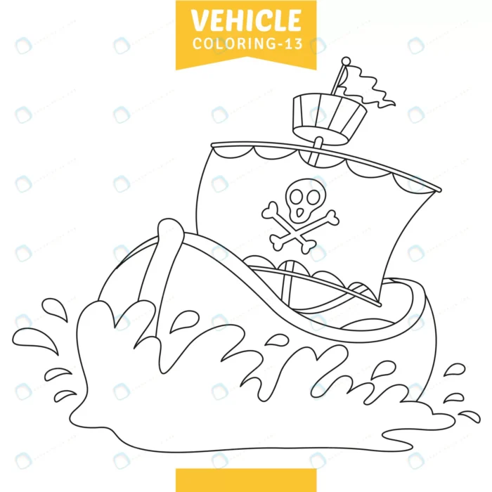vector illustration vehicle coloring page 10 crcd65bf384 size1.26mb - title:مدل رنگ آمیزی با کاراکتر کشتی - اورچین فایل - format:EPS - وکتور - sku:crcd65bf384 - keywords: p_id:40518