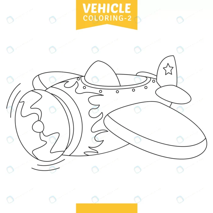 vector illustration vehicle coloring page 5 crcdb3ed677 size1.01mb - title:کاراکتر هواپیمای تک نفری ویژه نقاشی - اورچین فایل - format:EPS - وکتور - sku:crcdb3ed677 - keywords: p_id:40528
