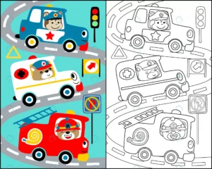 vector illustration with rescue team cartoon crc8894e6c5 size1.97mb - title:Home - اورچین فایل - format: - sku: - keywords: p_id:18