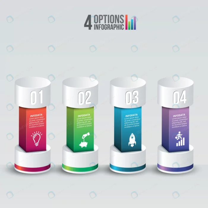 vector infographic design template business conce crcf6e7fc06 size2.14mb - title:دانلود وکتور اینفوگرافیک 4 مرحله ای - اورچین فایل - format:EPS - وکتور - sku:crcf6e7fc06 - keywords: p_id:87465