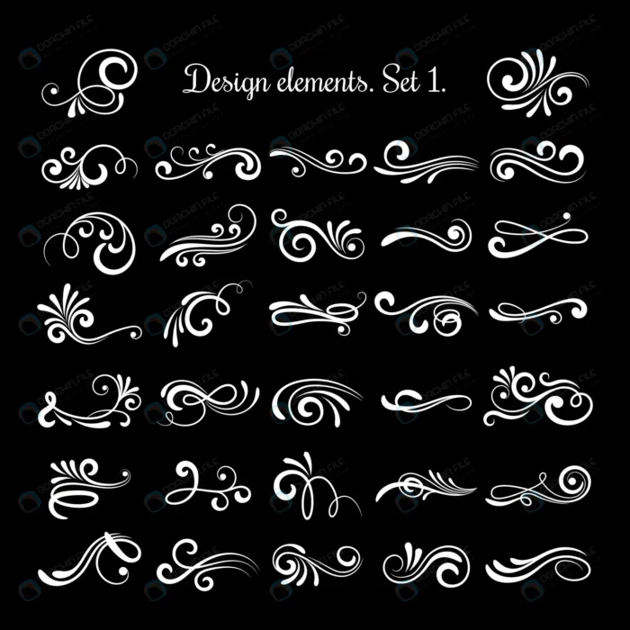 vector line vintage scroll items ornate design.jp crc6718e21d size1.83mb - title:مجموعه وکتور گل و بوته تزئینی - اورچین فایل - format:EPS - وکتور - sku:crc6718e21d - keywords: p_id:85001