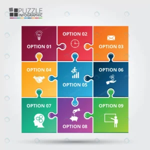 vector puzzle infographic template diagram graph crc2fe1f4dd size2.60mb - title:Home - اورچین فایل - format: - sku: - keywords: p_id:18