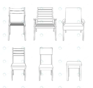 vector set chairs front view outline illustration crcc5bc2a4c size651.35kb 1 - title:Home - اورچین فایل - format: - sku: - keywords: p_id:18