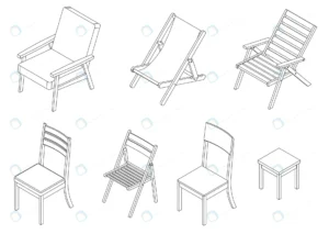 vector set isometric chairs outline illustration. crcdc657ec6 size1.74mb 1 - title:Home - اورچین فایل - format: - sku: - keywords: p_id:18