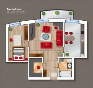 vector top view floor plan house room modern dini crc585d0ae1 size2.58mb 1 - title:Home - اورچین فایل - format: - sku: - keywords: p_id:18