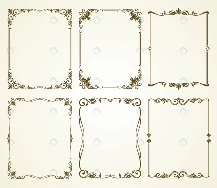 vector vintage calligraphic frames set crc99eb509a size2.39mb - title:مجموعه وکتور فریم با استایل وینتیج - اورچین فایل - format:EPS - وکتور - sku:crc99eb509a - keywords: p_id:60745