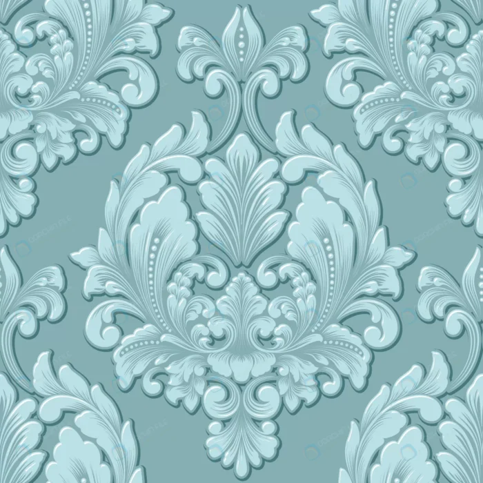 vector volumetric damask seamless pattern element crc7964cc6e size3.11mb 1 - title:وکتور داماسک فیروزه ای - اورچین فایل - format:EPS - وکتور - sku:crc7964cc6e - keywords: p_id:53797