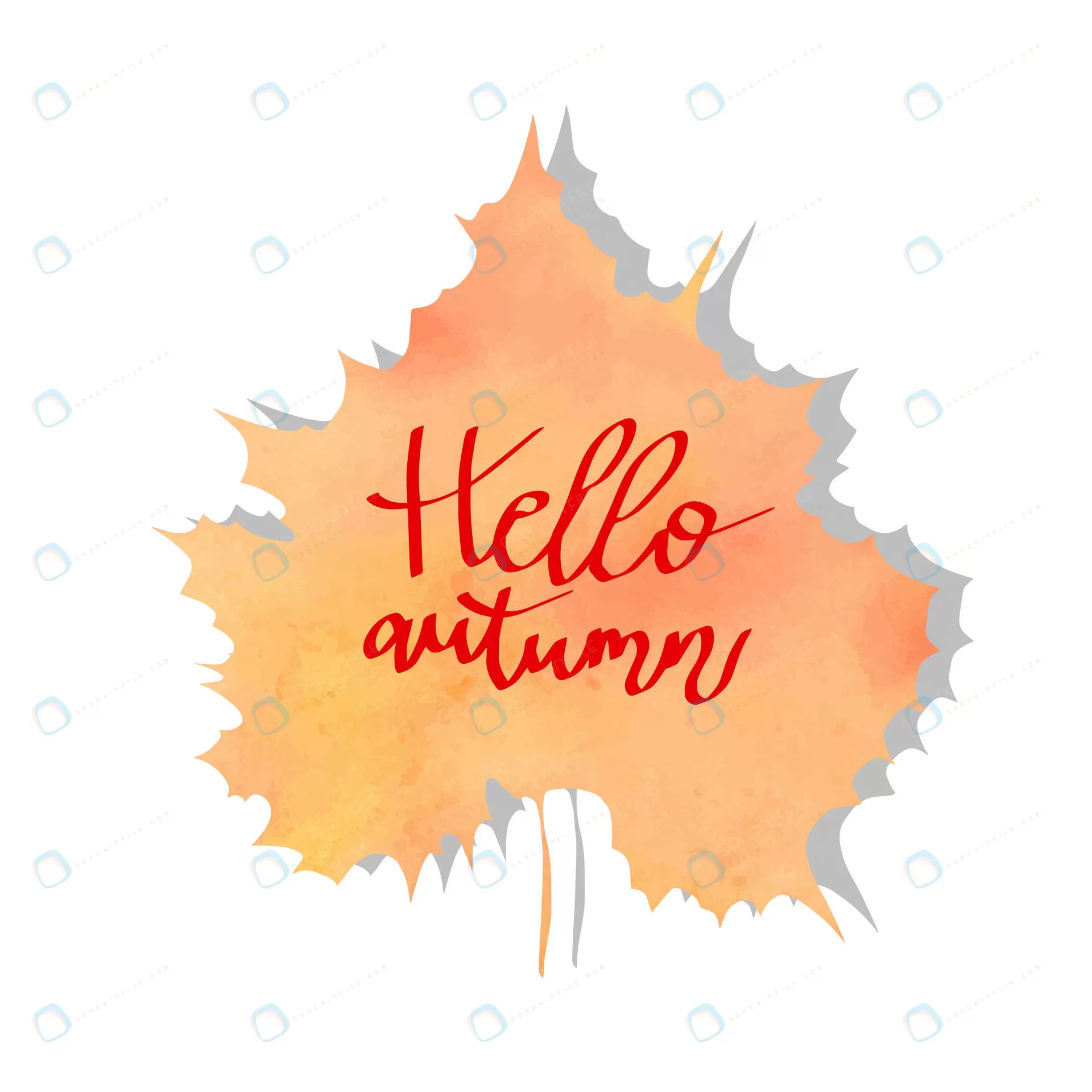 vector watercolor autumn leaf with lettering hell crc1d3ab803 size9.69mb - title:وکتور برگ پاییزی سبک آبرنگ - اورچین فایل - format:EPS - وکتور - sku:crc1d3ab803 - keywords: p_id:62983