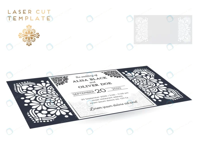 vector wedding card laser cut template crc73f4676c size3.87mb 1 - title:وکتور تمپلیت برش لیزری کارت دعوت عروسی 5 - اورچین فایل - format:EPS - وکتور - sku:crc73f4676c - keywords: p_id:48744